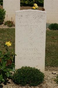 Tincourt New British Cemetery - Yuan Hsi Chu, 